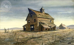 Abandoned, California art by Alfred Owles. HD giclee art prints for sale at CaliforniaWatercolor.com - original California paintings, & premium giclee prints for sale