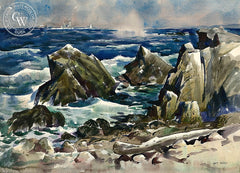 Central California, California art by Art Riley. HD giclee art prints for sale at CaliforniaWatercolor.com - original California paintings, & premium giclee prints for sale