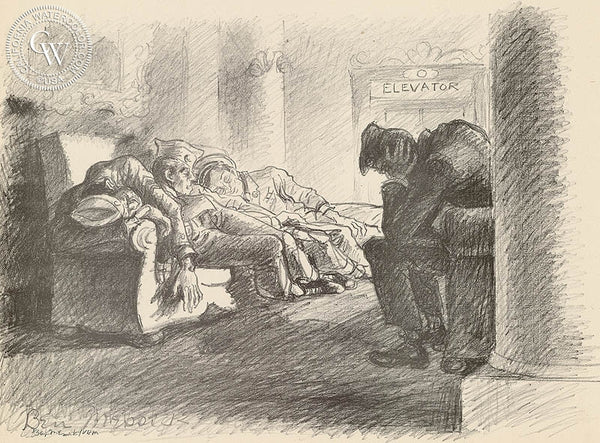 After Curfew (Overnight Pass), California art by Ben Messick. HD giclee art prints for sale at CaliforniaWatercolor.com - original California paintings, & premium giclee prints for sale