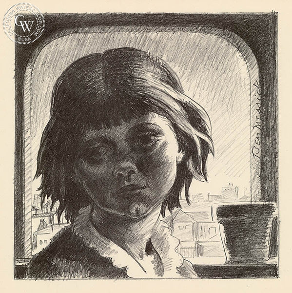 Ben Messick - Joanie - California art - fine art print for sale, giclee watercolor print - Californiawatercolor.com