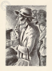 Ben Messick - Night Court - California art - fine art print for sale, giclee watercolor print - Californiawatercolor.com