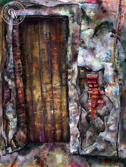 Doorway, California art by Burr Singer. HD giclee art prints for sale at CaliforniaWatercolor.com - original California paintings, & premium giclee prints for sale
