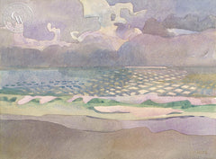 Peaceful Pacific, Torrey Pines, 2008, a California watercolor painting by Carolyn Lord. HD giclee art prints for sale at CaliforniaWatercolor.com - original California paintings, & premium giclee prints for sale