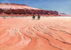 Dry Wash, California art by D. Alanson Spencer. HD giclee art prints for sale at CaliforniaWatercolor.com - original California paintings, & premium giclee prints for sale