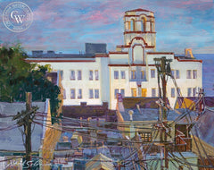 Hotel Laguna, California art by David Solomon. HD giclee art prints for sale at CaliforniaWatercolor.com - original California paintings, & premium giclee prints for sale