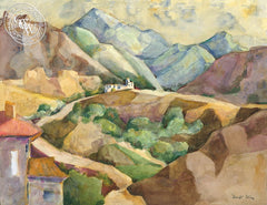 Dwight Strong - Country Road, California artist. Original watercolor art for sale, giclee art print for sale - californiawatercolor.com