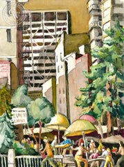 Dwight Strong - San Francisco Canyon, Redwood Park, California artist. Original watercolor art for sale, giclee art print for sale - californiawatercolor.com