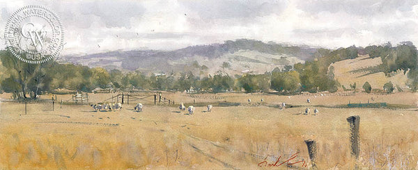 Beloved California, California art by Frank Eber. HD giclee art prints for sale at CaliforniaWatercolor.com - original California paintings, & premium giclee prints for sale