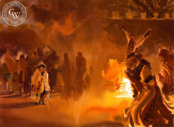 The Matachine Princess, California art by Frank LaLumia. HD giclee art prints for sale at CaliforniaWatercolor.com - original California paintings, & premium giclee prints for sale