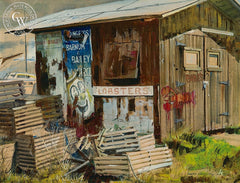 Babe's Lobsters, 1951, California art by Hardie Gramatky. HD giclee art prints for sale at CaliforniaWatercolor.com - original California paintings, & premium giclee prints for sale