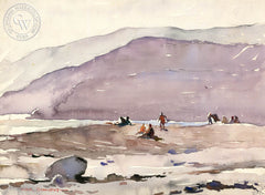 California Beach, 1928, California art by Hardie Gramatky. HD giclee art prints for sale at CaliforniaWatercolor.com - original California paintings, & premium giclee prints for sale