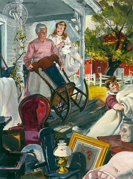 Revolt of Mother, 1948, California art by Hardie Gramatky, illustration for Collier's Magazine, 1936. HD giclee art prints for sale at CaliforniaWatercolor.com - original California paintings, & premium giclee prints for sale