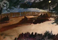Shadows, 1930, California art by Hardie Gramatky. HD giclee art prints for sale at CaliforniaWatercolor.com - original California paintings, & premium giclee prints for sale