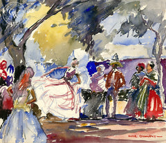 Spanish Dance, 1929, California art by Hardie Gramatky. HD giclee art prints for sale at CaliforniaWatercolor.com - original California paintings, & premium giclee prints for sale