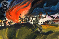 Stone Woman, 1942, California art by Hardie Gramatky. HD giclee art prints for sale at CaliforniaWatercolor.com - original California paintings, & premium giclee prints for sale