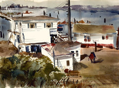 The Galley, 1965, California art by Horace S. Page. HD giclee art prints for sale at CaliforniaWatercolor.com - original California paintings, & premium giclee prints for sale
