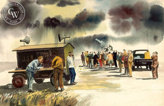 U.S. Air Force, California art by Jake Lee. HD giclee art prints for sale at CaliforniaWatercolor.com - original California paintings, & premium giclee prints for sale