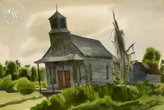 De Lawd's House, 1939, California art by James Hollins Patrick. HD giclee art prints for sale at CaliforniaWatercolor.com - original California paintings, & premium giclee prints for sale