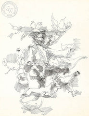 Bird Lady, California art by John Altoon. HD giclee art prints for sale at CaliforniaWatercolor.com - original California paintings, & premium giclee prints for sale