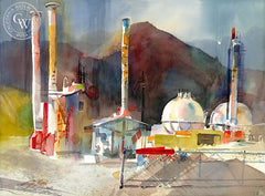 Ken Potter - USA Petrochem, 2006, California art, original California watercolor art for sale, fine art print for sale, giclee watercolor print - CaliforniaWatercolor.com