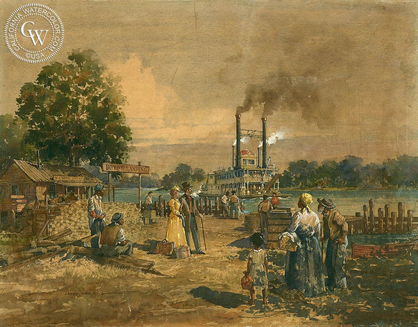 Study for Frontierland, California art by Lloyd Harting. HD giclee art prints for sale at CaliforniaWatercolor.com - original California paintings, & premium giclee prints for sale