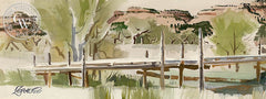 Across the Virgin River, Utah, 1986, California art by Milford Zornes. HD giclee art prints for sale at CaliforniaWatercolor.com - original California paintings, & premium giclee prints for sale