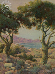 California Coast, Laguna Beach, California art by Norman St. Clair. HD giclee art prints for sale at CaliforniaWatercolor.com - original California paintings, & premium giclee prints for sale