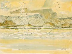 Big Sur Set #5, California art by Phil Dike. HD giclee art prints for sale at CaliforniaWatercolor.com - original California paintings, & premium giclee prints for sale