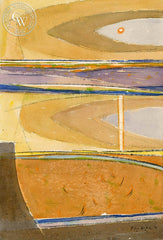 Window of the Sea #3, 1972, California art by Phil Dike. HD giclee art prints for sale at CaliforniaWatercolor.com - original California paintings, & premium giclee prints for sale