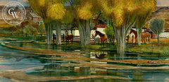 Arizona Territorial, California art by Phil Paradise. HD giclee art prints for sale at CaliforniaWatercolor.com - original California paintings, & premium giclee prints for sale