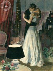Romance and the City, California art by Preston Blair. HD giclee art prints for sale at CaliforniaWatercolor.com - original California paintings, & premium giclee prints for sale