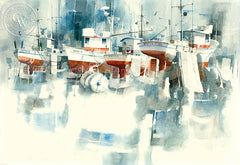 North Star with Friends, California watercolor art by Ritchie A. Benson. HD giclee art prints for sale at CaliforniaWatercolor.com - original California paintings, & premium giclee prints for sale