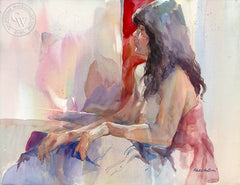 Baltimore Model, California art by Robert E. Wood. HD giclee art prints for sale at CaliforniaWatercolor.com - original California paintings, & premium giclee prints for sale