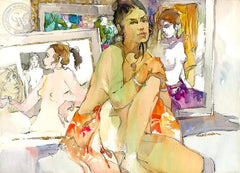 Loreeta, Loreeta, Loreeta, California art by Robert E. Wood. HD giclee art prints for sale at CaliforniaWatercolor.com - original California paintings, & premium giclee prints for sale