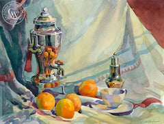 Nana's Coffemaker, California art by Sid Bingham. HD giclee art prints for sale at CaliforniaWatercolor.com - original California paintings, & premium giclee prints for sale