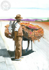 Spain, California art by Steve Santmyer. HD giclee art prints for sale at CaliforniaWatercolor.com - original California paintings, & premium giclee prints for sale
