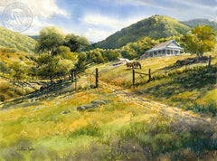 William Jekel - Grazing Horses - California art - Californiawatercolor.com