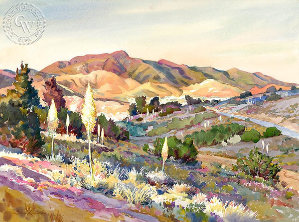 Soledad Sunrise, California art by Glen Knowles. HD giclee art prints for sale at CaliforniaWatercolor.com - original California paintings, & premium giclee prints for sale