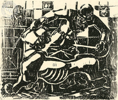 The Big Cat, B & W, California art by Ben Messick. HD giclee art prints for sale at CaliforniaWatercolor.com - original California paintings, & premium giclee prints for sale