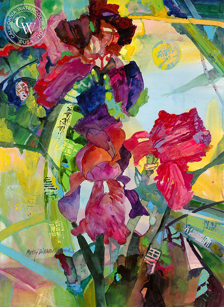 Iris Noon, California art by Betsy Dillard Stroud. HD giclee art prints for sale at CaliforniaWatercolor.com - original California paintings, & premium giclee prints for sale