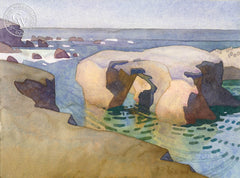 October Morning at Point Bouchon, 2017, California art by Carolyn Lord. HD giclee art prints for sale at CaliforniaWatercolor.com - original California paintings, & premium giclee prints for sale