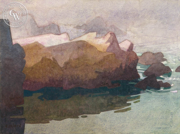 Summer at Point Lobos California art by Carolyn Lord. Museum quality fine art giclée prints for sale at CaliforniaWatercolor.com - original California paintings, & premium giclée prints for sale