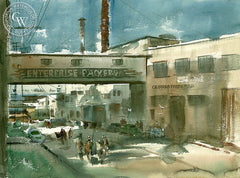 Enterprise Packers, California art by Art Riley. HD giclee art prints for sale at CaliforniaWatercolor.com - original California paintings, & premium giclee prints for sale