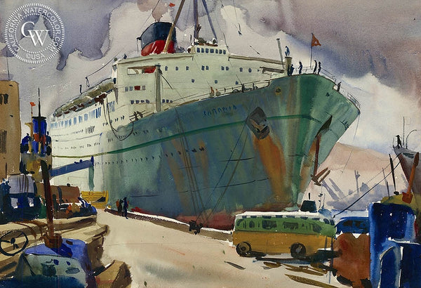 The Caronia, California art by Arthur Beaumont. HD giclee art prints for sale at CaliforniaWatercolor.com - original California paintings, & premium giclee prints for sale
