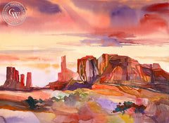 Monument to a Moment, California art by Betsy Dillard Stroud. HD giclee art prints for sale at CaliforniaWatercolor.com - original California paintings, & premium giclee prints for sale