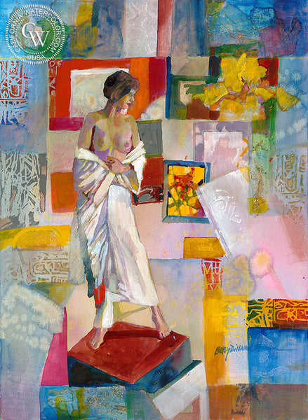 Studio Mysteries, California art by Betsy Dillard Stroud. HD giclee art prints for sale at CaliforniaWatercolor.com - original California paintings, & premium giclee prints for sale
