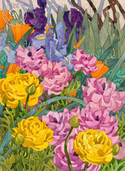 Easter Bouquet, 1993, California art by Carolyn Lord. HD giclee art prints for sale at CaliforniaWatercolor.com - original California paintings, & premium giclee prints for sale