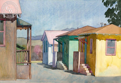 Springtime in Tubbsville, 1988, California art by Carolyn Lord. HD giclee art prints for sale at CaliforniaWatercolor.com - original California paintings, & premium giclee prints for sale