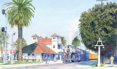 Riverside, California art by Chris Oldham. HD giclee art prints for sale at CaliforniaWatercolor.com - original California paintings, & premium giclee prints for sale