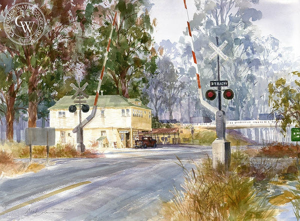 Irvine Store, California art by David Solomon. HD giclee art prints for sale at CaliforniaWatercolor.com - original California paintings, & premium giclee prints for sale